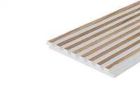 Панель LV129 BR417N HI WOOD 120,0мм х 12,0мм х 2,7м.  с белыми впадинами