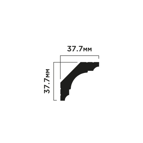 Карниз ПОЛИСТИРОЛ HI WOOD 37,7мм х 37,7мм